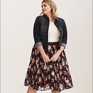 Torrid full Floral skirt